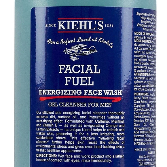 Kiehl's Facial Fuel Energizing Face Wash Gel Cleanser for Men - Picture 7 of 11